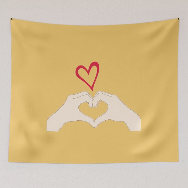 Item preview, Korean heart kpop hand heart   designed and sold by arorar.