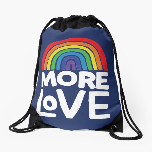 more love Drawstring Bag