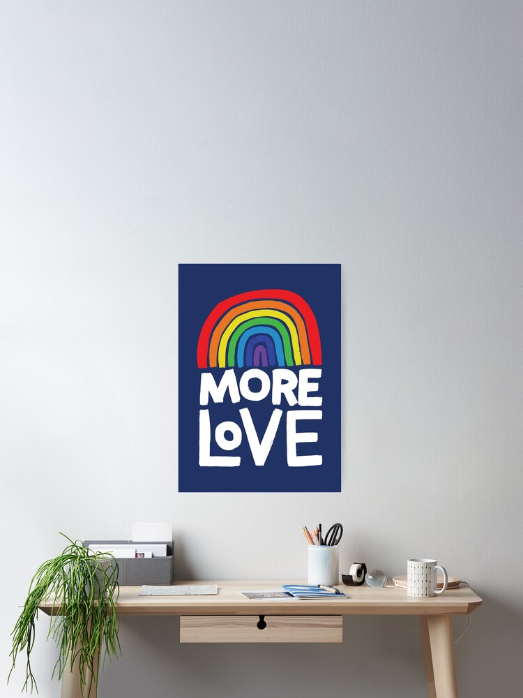 Thumbnail 2 of 3, Poster, more love designed and sold by wellkeptthing.