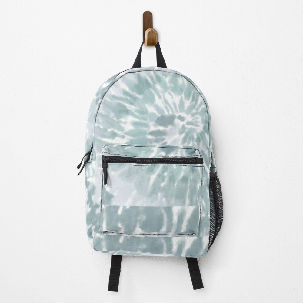 Discover Pale Aqua Swirl Tie Dye Pattern  Backpack