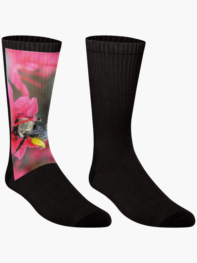 Thumbnail 3 of 5, Socks, Pink Pollenation designed and sold by RewskiPhotos.