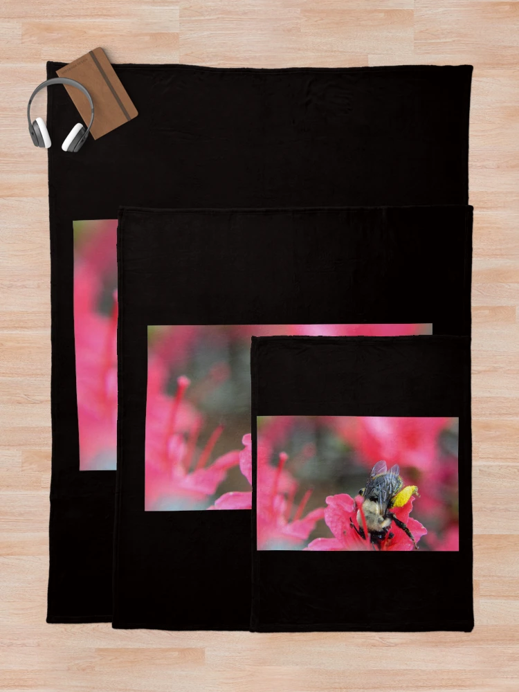 Thumbnail 5 of 6, Throw Blanket, Pink Pollenation designed and sold by RewskiPhotos.