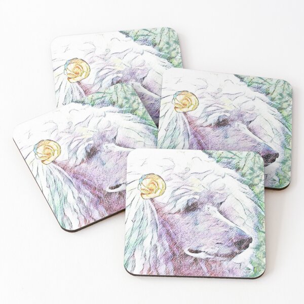 Item preview, Poodle with gardenia designed and sold by ThePoodleandCo.