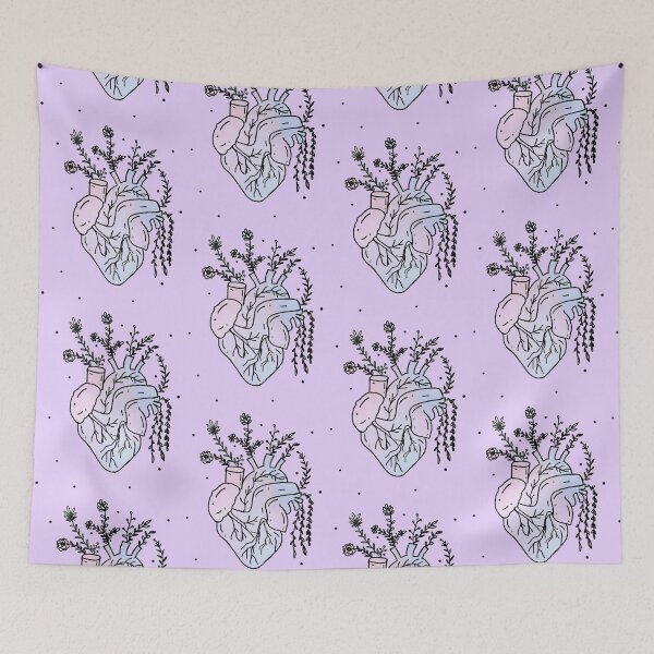 Item preview, Pastel cosmic anatomical Heart Illustration designed and sold by Rudravi.