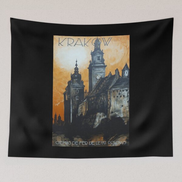 Item preview, Krakow retro poster designed and sold by CorasPosters.