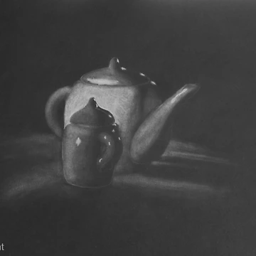 Artwork thumbnail, tea time by Laura K Wright