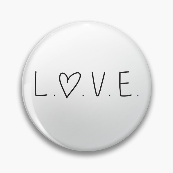 Item preview, Love letters single letters black designed and sold by Two Left Hands Design.