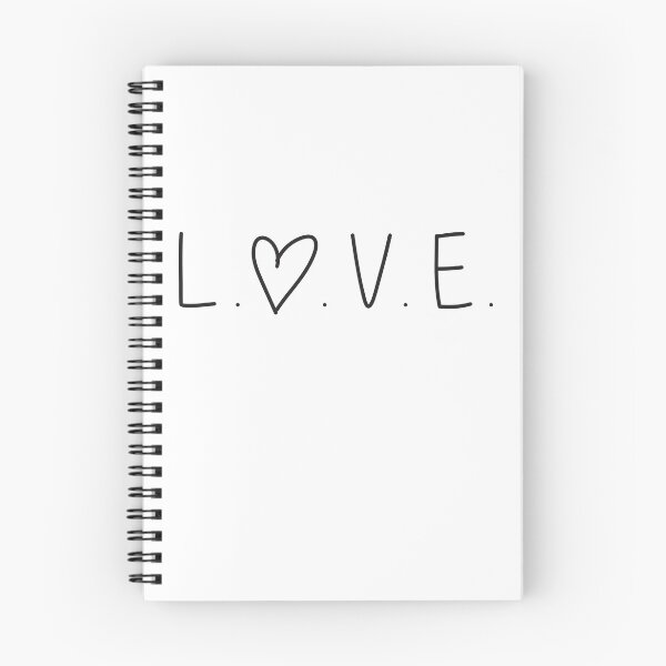 Item preview, Love letters single letters black designed and sold by Two Left Hands Design.