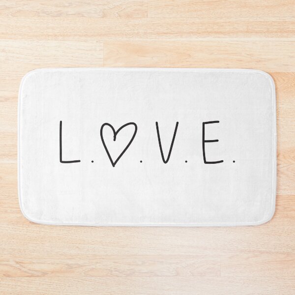 Item preview, Love letters single letters black designed and sold by Two Left Hands Design.