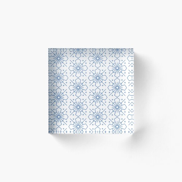 Geometric Doodle Acrylic Block