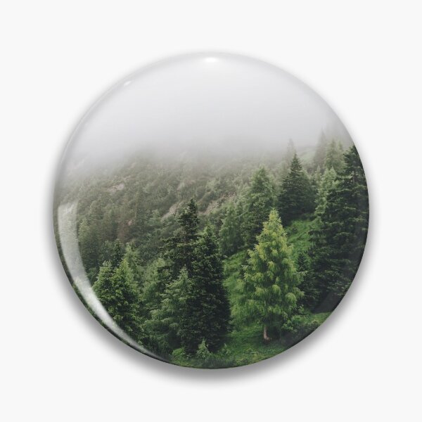Item preview, Foggy mysterious forest photography designed and sold by brabikate.