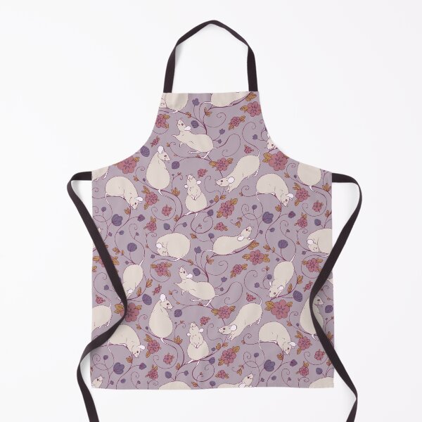 Item preview, Floral Rat Pink and Purple designed and sold by Holly Wells . Sweet Illustrations.