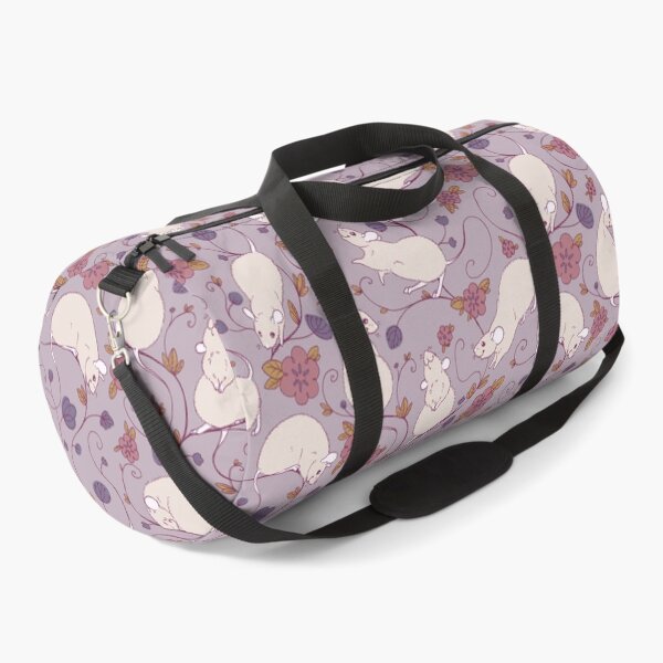 Item preview, Floral Rat Pink and Purple designed and sold by Holly Wells . Sweet Illustrations.