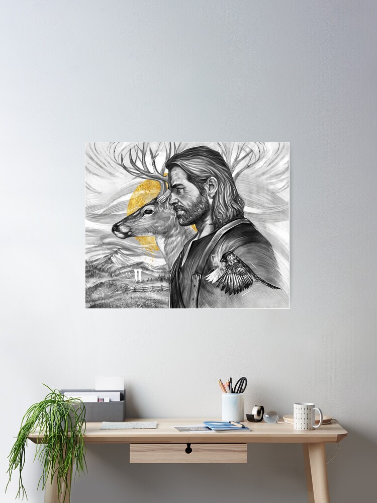 Imagen 1 de 3, Póster con la obra Honor, diseñada y vendida por JustAnor.