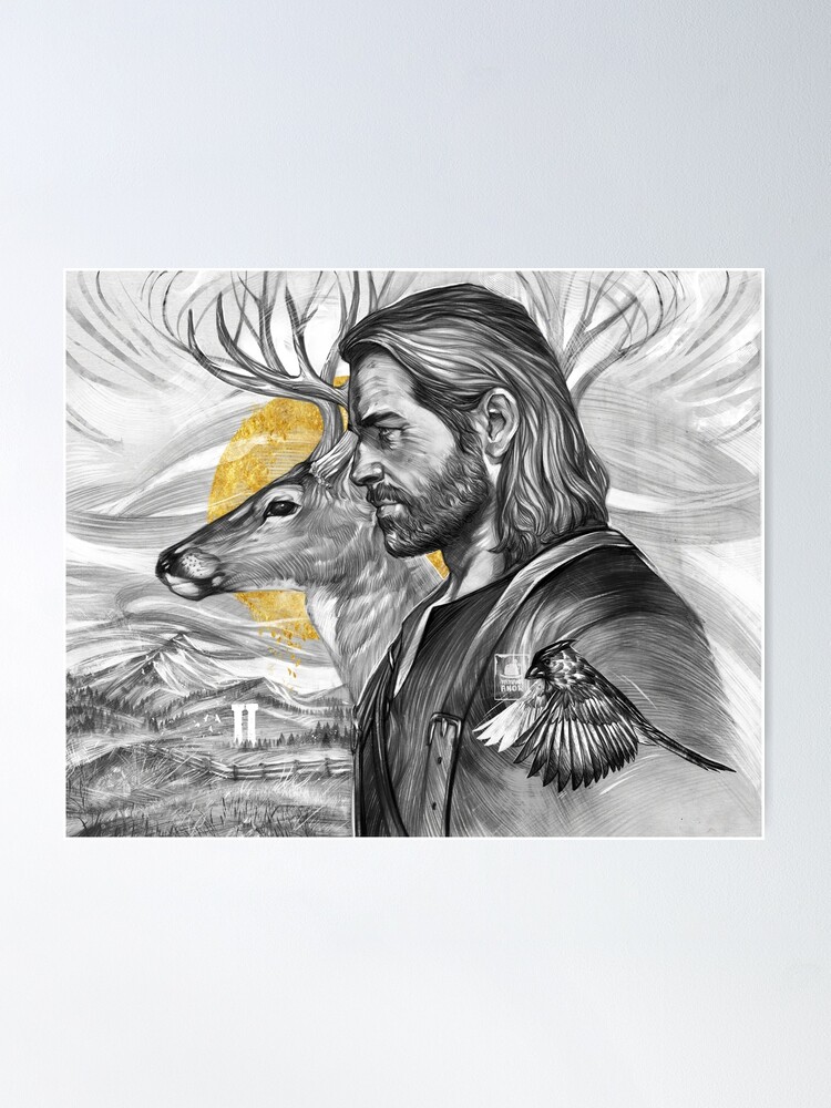 Imagen 2 de 3, Póster con la obra Honor, diseñada y vendida por JustAnor.