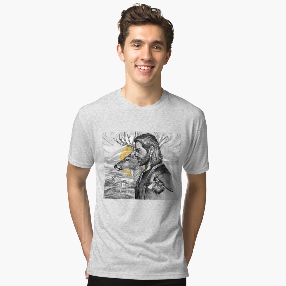 Vista previa del artículo con la obra «Camiseta de tejido mixto», diseñado y vendido por JustAnor.