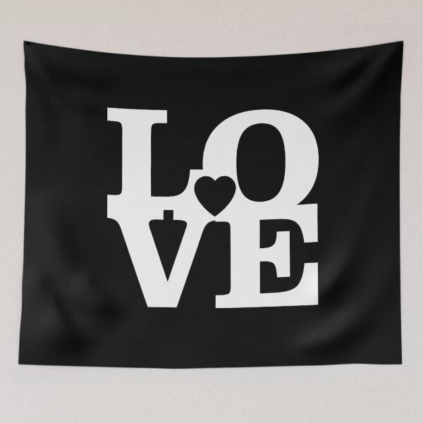 Item preview, Love letter heart in the middle white designed and sold by Two Left Hands Design.