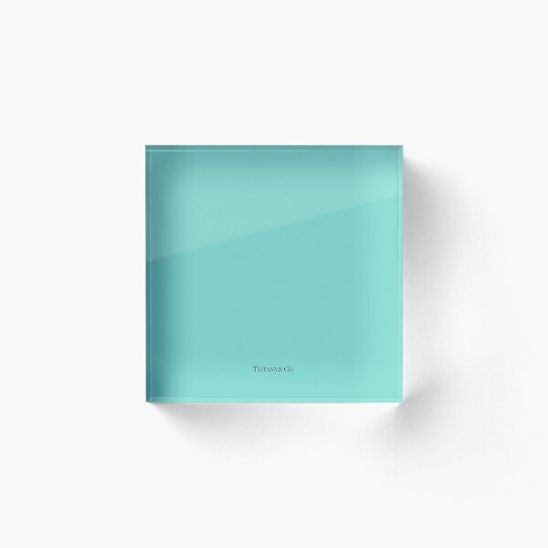 Tiffany Blue w/ Logo Acrylic Block
