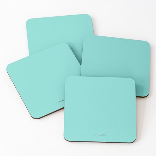 Tiffany Blue w/ Logo Coasters (Set of 4)