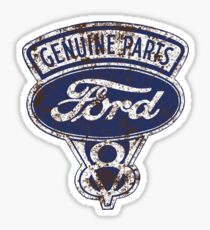 Oil Stained Ford Sign Sticker