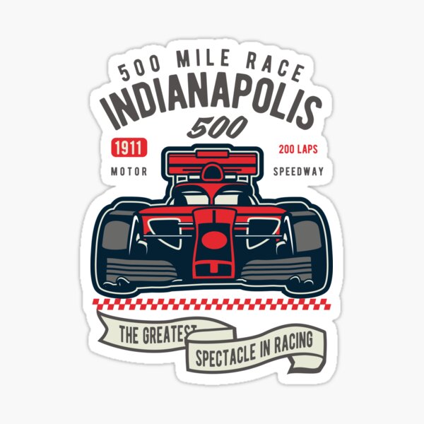 Indianapolis 500 Mile Race Sticker