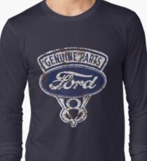 Oil Stained Ford Sign Long Sleeve T-Shirt