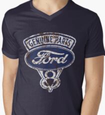 Oil Stained Ford Sign Men's V-Neck T-Shirt