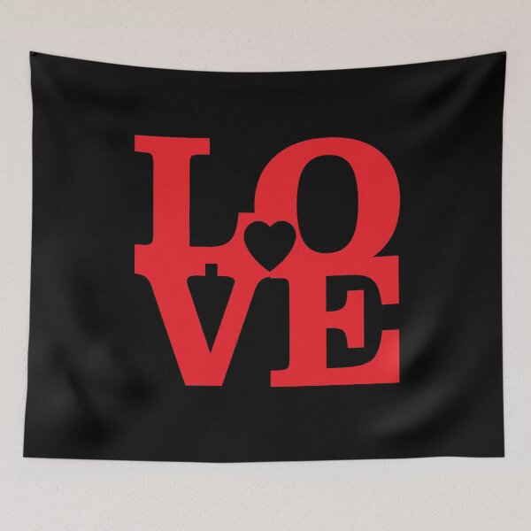 Item preview, Love letter heart in the middle red designed and sold by Two Left Hands Design.