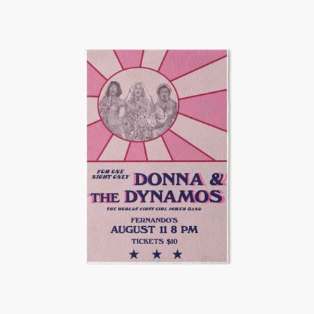 Affiche Donna et les Dynamos Impression rigide