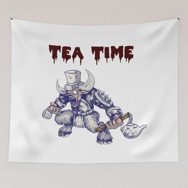 Item preview, Tea Time - tea time with a monster designed and sold by ThommyBLN.