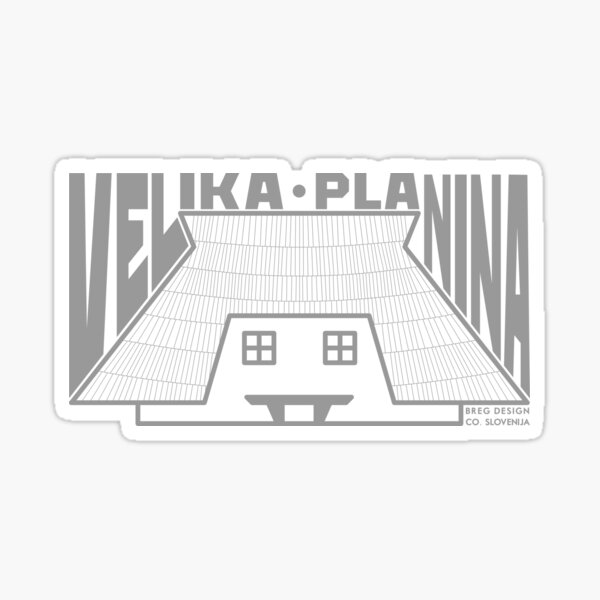 Velika Planina Slovenia: Hut Head Sticker