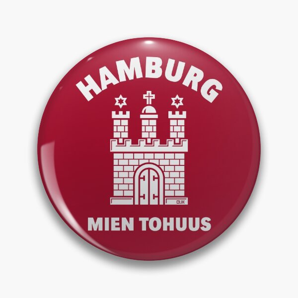 Item preview, Hamburg coat of arms - Mien Tohuus (Low German / White) designed and sold by Roderix.