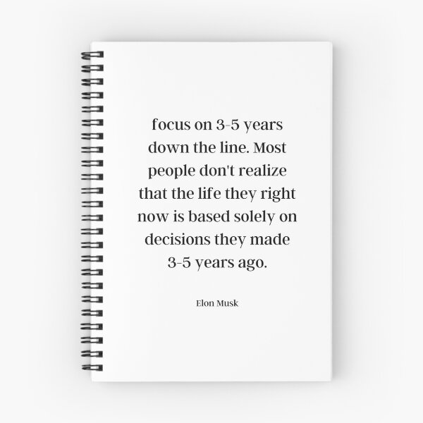 Item preview, Elon Musk-  Motivational 3-5 Years Quote designed and sold by HighSociety00.