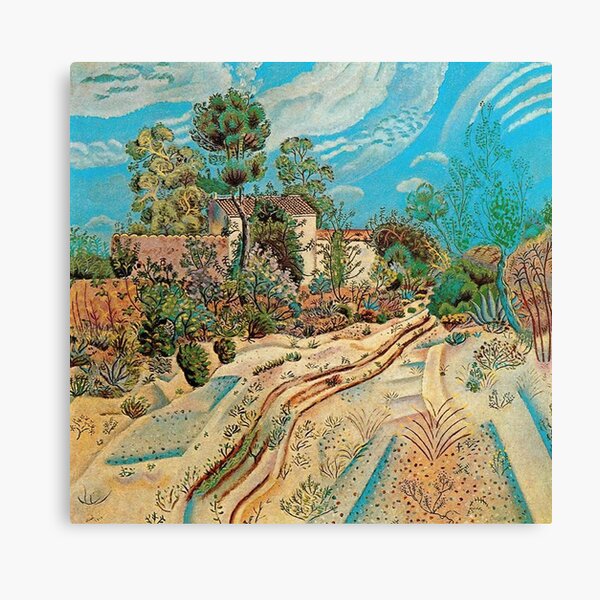 The Wagon Tracks (1918) by Joan Miró Canvas Print