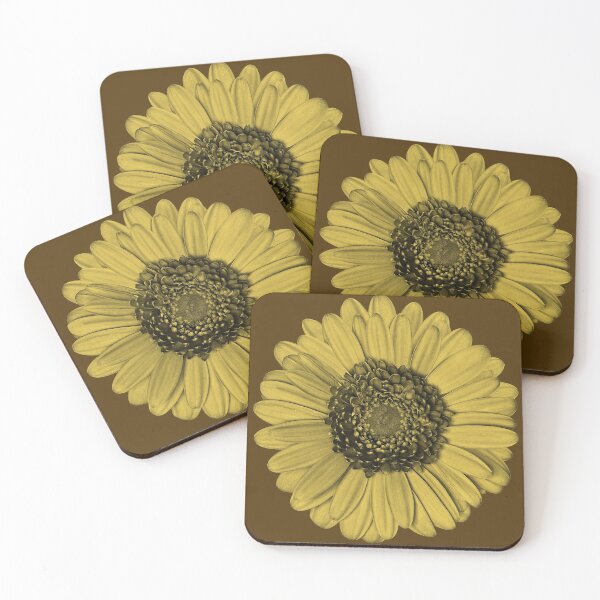 Item preview, Yellow Flower, brown, accessories designed and sold by oatdreams.