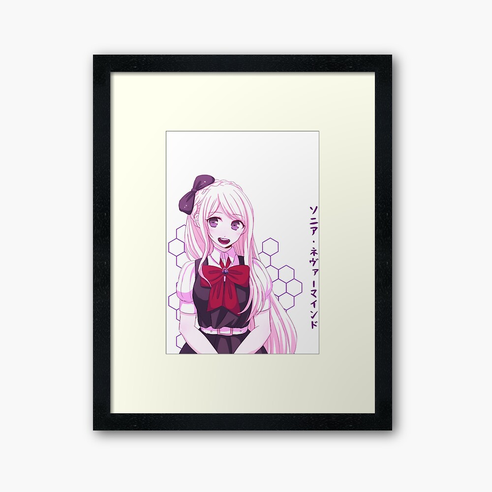 Sonia Nevermind Danganronpa Vaporwave Anime Aesthetic Pastel Goth Yami Kawaii Fairy Kei Manga Framed Art Print By Theodorchik Redbubble