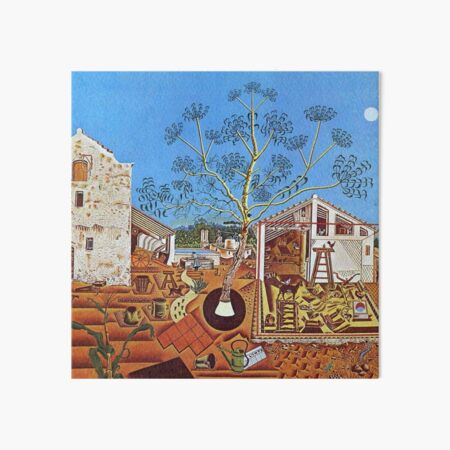 The Farm (1921) by Joan Miró Art Board Print