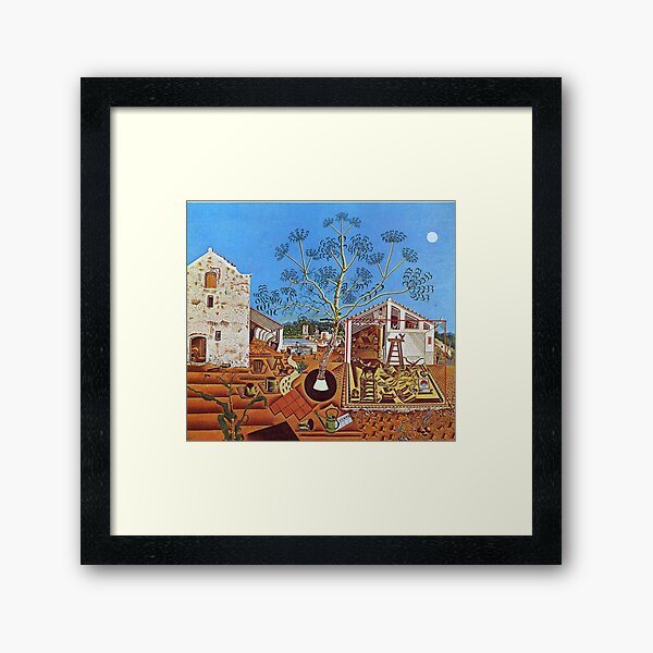 The Farm (1921) by Joan Miró Framed Art Print