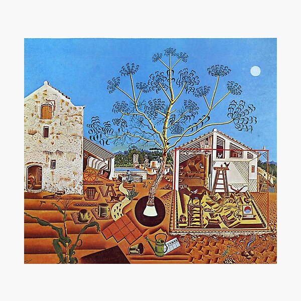 The Farm (1921) by Joan Miró Photographic Print