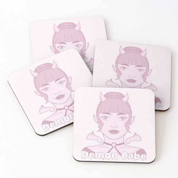 Item preview, Demon Babe: Pastel Pink Demon designed and sold by Lady Luana Illustrations.