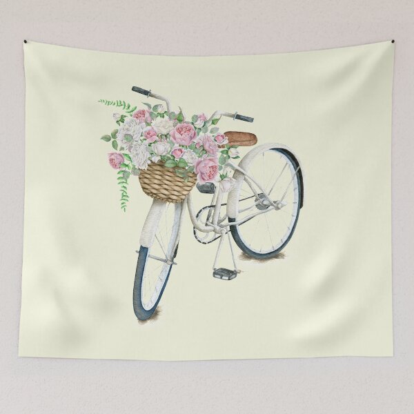 Item preview, flower bicycle designed and sold by SherriMans.