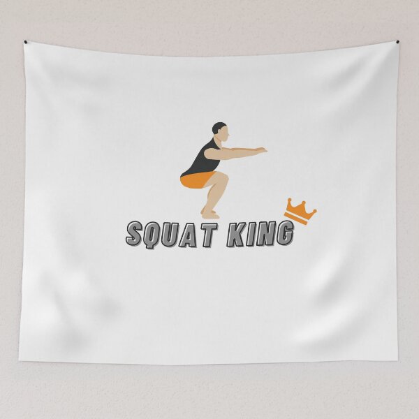Item preview, Squat King for Gym and Athletes VII designed and sold by The Athletic  Mindset.