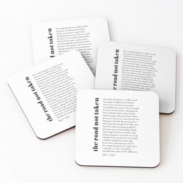 Item preview, The Road Not Taken by Robert Frost designed and sold by TypographyTales.