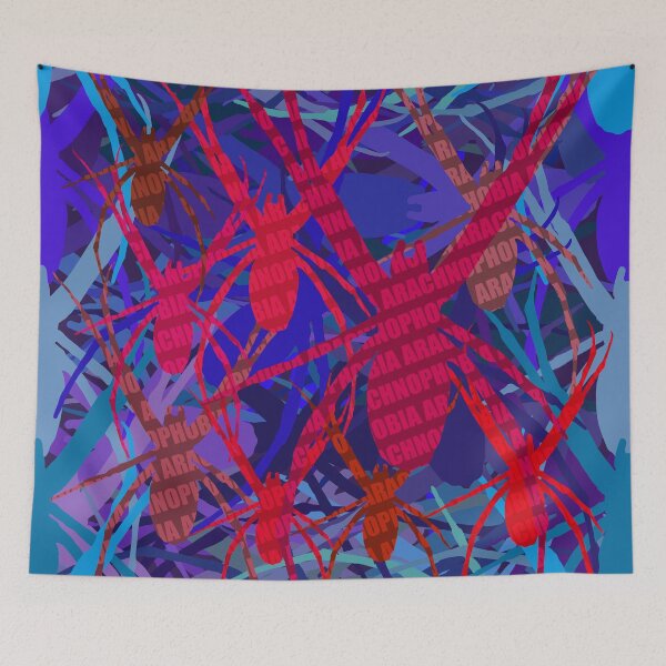 Item preview, Arachnophobia Blue Red designed and sold by jdm1981.