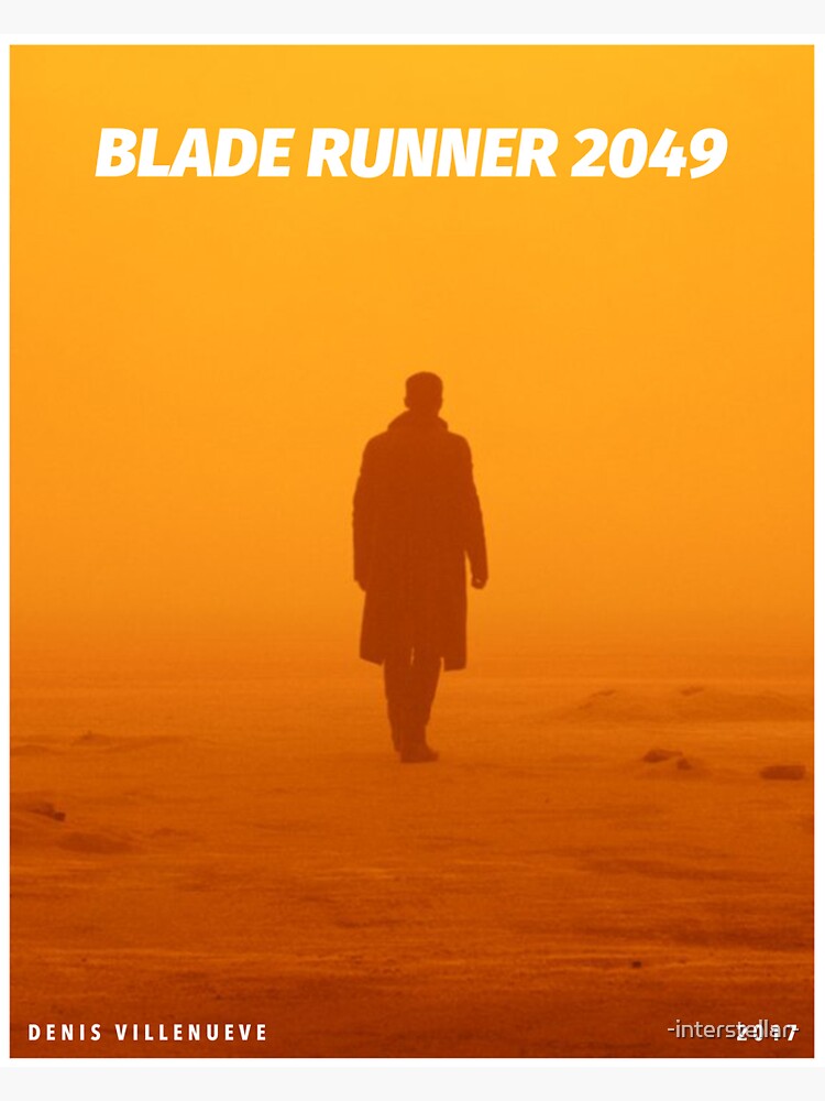 Blade Runner 2049 Minimalist Poster Sticker For Sale By Interstellar Redbubble 3578