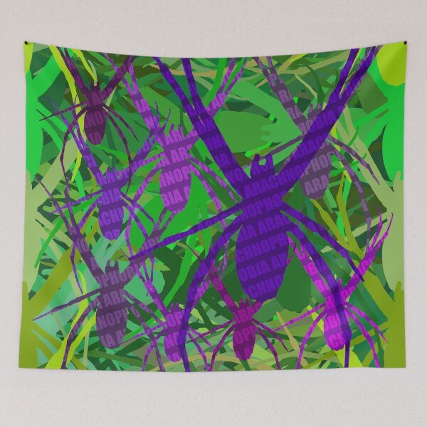 Item preview, Arachnophobia Green Purple designed and sold by jdm1981.
