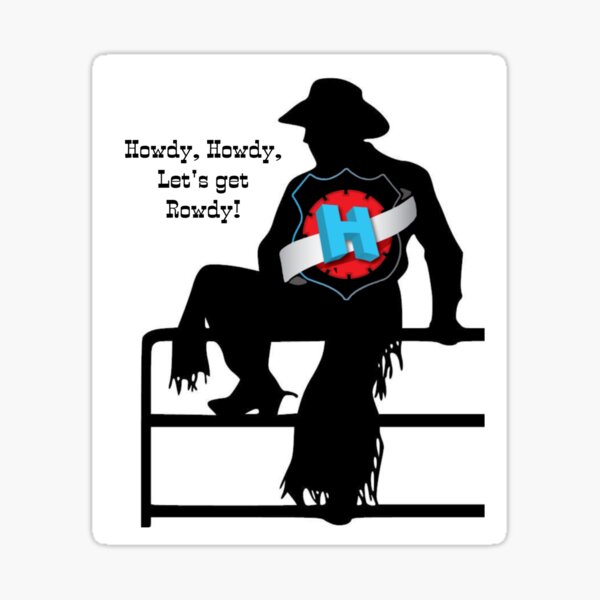 Dial H for heroclix Rowdy on the fence Sticker