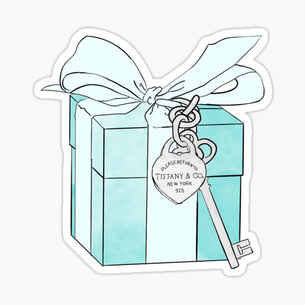 boîte de Tiffany Sticker
