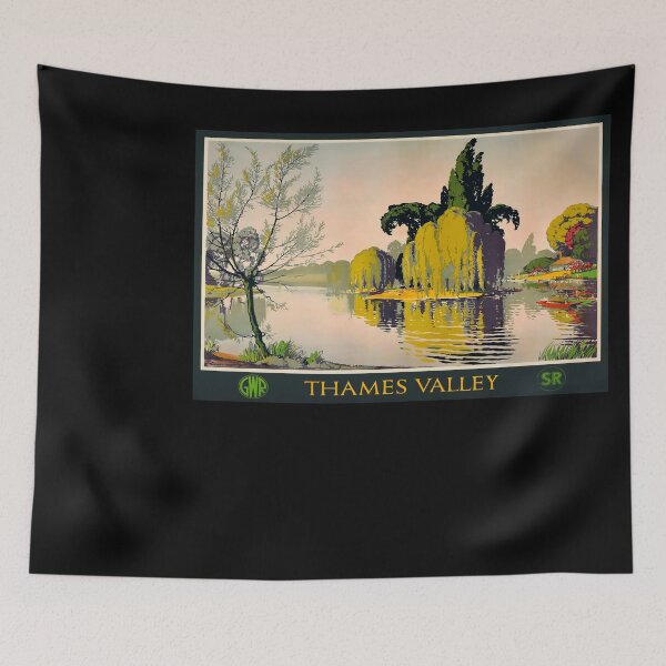 Item preview, Thames Valley retro poster designed and sold by CorasPosters.