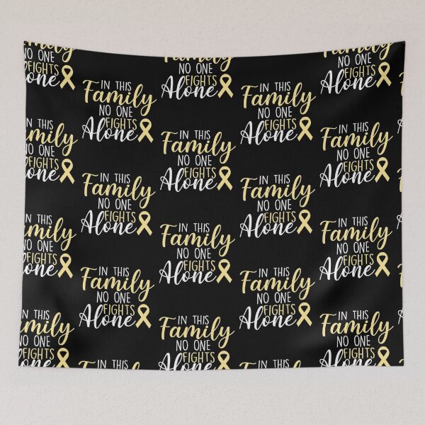 Item preview, Family Sarcoma Bone Cancer Support no one Fight Alone designed and sold by zedesignn.